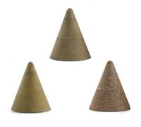 3 Pièces Cône Diamant Meule Fil Tête Polissage Roue Ponçage 50 100 200 Grain Meuleuse D Outils Abrasifs