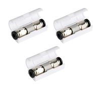 3 Pièces Connecteur Tube PTFE, Embout Bowden en Acier Inoxydable, résistant haute température, connecteur filament pour imprimante 3D, raccord pneumatique PTFE compatible tubes standard