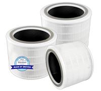 (3 pièces) Core 200S Core 200S-P HEPA filtres de rechange pour LEVOIT Core 200S purificateur d'air, Core 200S-P filtre Hepa True H13, filtres à charbon actif 3 en 1 HEPA