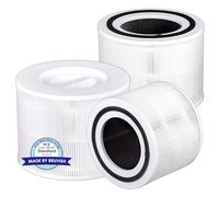 (3 pièces) Core 300 Core 300S Filtre de rechange pour purificateurs d'air LEVOIT Core 300 et Core 300S, filtre H13 True Hepa, 3 filtres HEPA 3 en 1 Filtre, Comparer le Core 300-RF Blanc