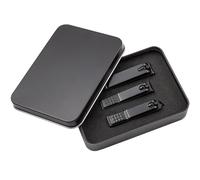 3 pièces coupe-ongles avec boîte manucure pédicure tondeuse ensemble outils de soin de coupe-ongles en acier inoxydable, 452, A