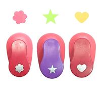 3 Pièces Coupeur Papier Machine Plastique, Mini Perforatrice, Perforatrice Scrapbooking, Perforeuses à Papier, pour Projets DIY, Scrapbooking Création de Cartes