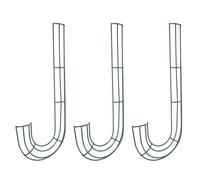 3 Pièces Couronne de Canne à Sucre en Fer, Cadre Floral en J | Vert, Structure Stable pour Intérieur et Extérieur, Loisirs Créatifs et Décorations de Noël ou Nouvel An