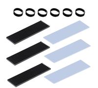 3 pièces Coussin Thermique,Dissipateur de Chaleur SSD M.2,Aluminium Dissipateur,Thermique pour Empêcher l'Emballement Thermique Dissipateur de Chaleur Dissipateur de Chaleur,Thermique pour Ordinateur