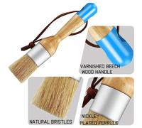 3 Pièces Craie Et Cire Pinceaux Pinceau Ovale Pour Peinture Acrylique Poils Pochoir Brosses Meubles En Bois Décor À