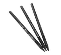 3 Pièces Crayons à Dessin au Fusain Noirs, Lignes Précises | Fusain à Dureté Polyvalente, pour Enseignants et Passionnés, sur Papier ou Carnet, Pratique en Atelier