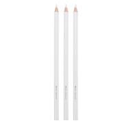 3 Pièces Crayons à Dessin Blancs pour Artistes et Débutants, Blanc | Bois et Graphite, Traits Lisses, Rehaussent les Esquisses Noires, Papier Foncé ou Teinté