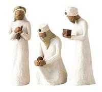 3 Pièces Crèche Noël Résine Sculptée Artisanale,Les Rois Mages,for Décorer une Table,une Cheminée,un Sapin Noël,une Étagère ou for La Maison bureau Etc