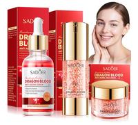 3 Pièces Crème de Sang de Dragon, Crème Anti-Rides pour le Visage + Sérum de Sang de Dragon+ crème Hydratante, Retinol dragon Cream, Dragon's Blood Easy Cream, Éclaircit le Teint