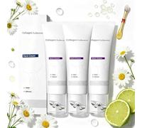 3 pièces CrèMe Pour Le Cou Magic Collagen Fullerene,CrèMe Raffermissante Pour Le Cou Avec Rouleaux De Massage,Elevate Neck Care,Deep Hydration,Pour Tous Types De Peau.