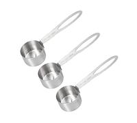 3 pièces cuillère à mesurer en acier inoxydable cuillères à soupe empilables pour une mesure précise des aliments café lait en poudre outils de cuisine capacité de 30 ml Durable