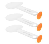 3 Pièces Cuillère à Riz Antiadhésive en PP Blanc, Forme Cœur | Design Debout, Prise Antidérapante, Facile à Nettoyer, Usage Maison et Restaurant, Service du Riz
