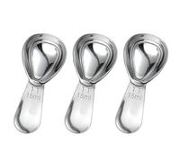 3 Pièces Cuillères à Café, Poignées Courtes Cuillères à Mesurer pour Café, Cuillère Doseuse à Café de 15 ML en Acier Inoxydable, pour Café, Lait en Poudre, Poudre de Fruits(15ML)