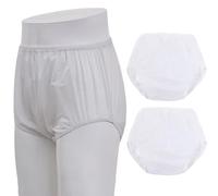 3 Pièces Culottes Menstruelles Anti-fuites, Matière PE, Culottes Imperméables Post-opératoires Pour Adultes, Culotte En Plastique Personnes Paralysées, Unisexe white,S