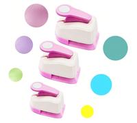 3 pièces Cutter Cercle Perforateur Papier Perforateur DIY Perforatrices 5/8 pouces 16 mm 1 pouce 25 mm 1,5 pouce 38 mm Ensemble d'outils de perforation de cercle convenant aux étudiants, à l'artisanat