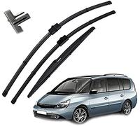3 pièces de balais d'essuie-Glace de Pare-Brise de Voiture pour Renault pour Espace 4 2014 2013 2012 2011 2010 2009 2008 2007 2006 2005 2004 essuie-Glace 21 "+ 19" + 13 "