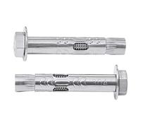 3 pièces de boulons de tension d'ancrage for béton à vis à expansion hexagonale externe en acier inoxydable 304 M6-M8(M6*120mm)