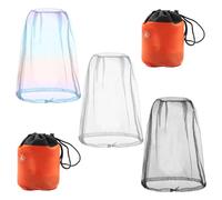 3 Pièces De Cagoules Anti-Moustiques, 2 Pièces De Sacs De Rangement, Masque Anti-Moustique, Housse en Maille, Chapeau Anti-Moustique, Adapté Aux Activités De Plein Air