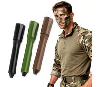 3 PièCes De Camouflage Kit De Peinture Visage, Crayon corporel en bâton de peinture, camouflage militaire, grimage militaire pour Le Visage Stylo Tactique(Marron Noir Vert)