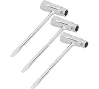 3 Pièces de Clé Combinée, Clé en T Pour Scies à Chaîne, clé de Tronçonneuse, Clé à Bougie, 13 mm x 19 mm
