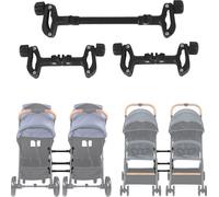 3 pièces de connexion de poussette Connecteurs de poussette Réglable poussette bébé double Connecteurs de poussette bébé pour l'extérieur