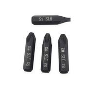 3 pièces de mèches d'impact JIS et 1 mèche plate pour tournevis à percussion manuel, tige hexagonale 5/16" (8mm), acier allié S2, 36mm - Idéal pour réparation automobile et moto japonaises