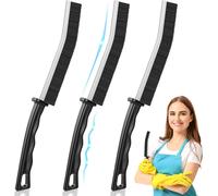 3 pièces de Nettoyage des Interstices,pour Rainure avec Poignée,Multifonctionnelle Nettoyage Salle de Bain,Joint Carrelage pour Fenetre,Salle de Bain,Toilettes,Cuisine