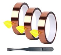 3 Pièces De Ruban Résistant Aux Hautes Températures Et 1 Pièce De Pince À Épiler, Ruban Résistant À La Chaleur, Ruban D'Isolation Thermique, Ruban Conducteur Thermique, Outils De Bricolage