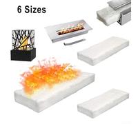 3 pièces de sécurité pour cheminée en fibres de silicate de calcium et de magnésium (30 × 10 × 1 cm)