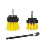 3 pièces de Tailles différentes perceuse Brosse de Nettoyage avec rallonge de 15,2 cm pour Nettoyer Les Surfaces de Salle de Bain, carrelage et coulis, Taches de l'eau Dure