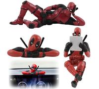 3 Pièces Deadpool Accessoire Voiture Interieur Accessoire Voiture Figurine Deadpool Figurine Deco Voiture Decoration Voiture Interieur Accessoire pour Les Fêtes à Thème d'anniversaire