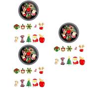 3 Pièces Décoration D’ongles Noël Modèle 07 en Métal, Style Créatif | Ongles Acryliques et Gel, Pratique DIY, Usage Salon, Esprit Festif, Finition Élégante et Mignonne