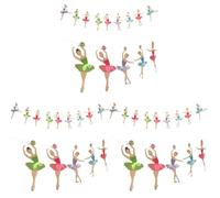 3 Pièces décoration de bannière de mariage décor de couronne bannière de danse de ballet bouda decoration interieure décoration intérieure bannière de fille de ballet Amosfun
