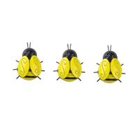 3 Pièces Décoration murale abeille en fer sculpture d'abeille pendentif mural décor d'abeilles ornements muraux tenture murale ornement d'abeilles décor extérieur d'abeilles le fer POPETPOP