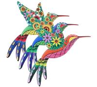 3 Pièces Décoration Murale Oiseau, Art Jardin Suspendu Délicat | Métal Robuste, Finition Très Simulée, Usage Intérieur Extérieur, pour Maison, Centres Commerciaux