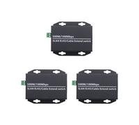 3 PièCes D'Extension IP Ethernet sur Kit RéSeau Coaxial HD Extension de Transmission par Câble Coaxial EoC pour CaméRas de VidéOsurveillance de