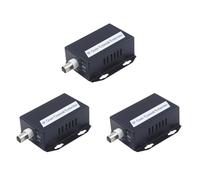 3 PièCes D'Extension IP Ethernet sur Kit RéSeau Coaxial HD Extension de Transmission par Câble Coaxial EoC pour CaméRas de VidéOsurveillance de