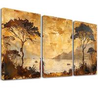 3 Pièces Diamond Painting Afrique 50x70 cm Kit Broderie Diamant, Kit de Peinture Diamant Adulte Arbre, Diamond Painting Adulte pour Loisirs Créatifs Adultes, pour Decoration Murale, Cadeaux, S-13