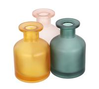 3 Pièces Diffuseur à Bâtonnets en Verre, Flacon Cylindrique 130ml | Électricité, pour Huiles Parfumées et Fleurs, Style Moderne Vintage, Décor de Maison ou Tableau
