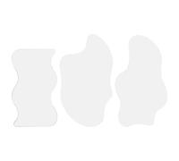 3 Pièces Diorama D'étang Miroir Acrylique Courbé pour Village de Noël, | Reflet Réaliste sans Éblouissement, Intégration Harmonieuse aux Bases en Plâtre, Finition Mate, Transparence Élevée, Formats