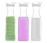 3 Pièces Distributeur Lessive Liquide, 1,5L Distributeur de Lessive en Poudre Multi-Usage, Boîtes de Rangement pour Poudre à Laver, Réutilisable, Boîte Transparente pour Lessive Liquide, Adoucissant