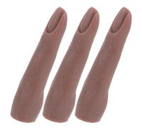 3 Pièces Doigt D'entraînement pour Ongles Flexible en Silicone