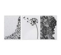 3 pièces dossier de gaufrage, plastique bricolage artisanat modèle dossier timbre Scrapbooking modèle de gaufrage papier artisanat outil cartes en papier outil de fabrication