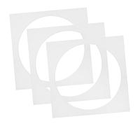 3 Pièces Doublure De Cadre Photo Cadres Blancs Tapis Photo Photo Tapis De Tableau Photo Passe-partout Photo Tapis D'affichage De Photos Rond Papier Blanche Ouvrages D'art