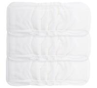 3 Pièces Doublures de Couches Lavables Bébé en Coton Blanc | Respirantes, Confortables et Imperméables, pour Bébé, Usage Quotidien, Accessoire Lavable, Blanc