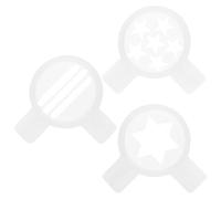 3 Pièces Douilles à Glace pour Machine à Commerciale, Lot de Set | Plastique Blanc, Débit Optimisé et Surface Facile à Nettoyer, Formes Créatives pour Dessert Shop