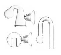 3 Pièces Drop Checker CO2 avec 2 Ventouse, pour Aquarium, 3 Formes