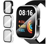 3 Pièces Dur PC Coque avec Protection écran en Verre Trempé pour Xiaomi Redmi Watch 2 Lite Couverture Compl HOUSSE MONTRE CONNECTEE