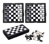 3 Pièces Echiquier Pliable Luxe Jeu Echec 13×13×0,95CM Fixation Magnétique | Echecs Compact et Pliable Jeu D'echec Surface Lisse Imperméable Échiquier Portable de Voyage Plateau Chess Maison Les Voyages