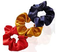 3 Pièces Elastique Cheveux Fille Chouchou Satin Chouchou Soie Pince Chignon Chouchou En Soie Large Chouchou Cheveux Ties Cordes Élastiques Pour Femmes Et Filles-Tricolore D-1 Count (Pack of 3)